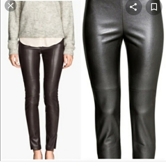 Divided Pants - Divided Faux Leather Pants